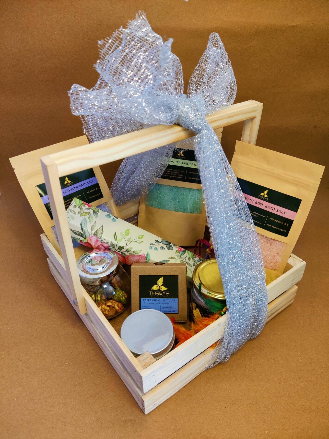 wooden hamper